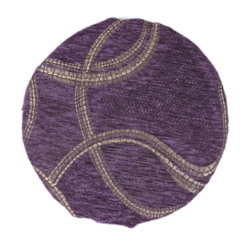 Okrągła poduszka na taboret 30 cm (gold violet)