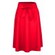 Modna Czerwona SPÓDNICA Damska Midi z Koła Eko Skóra Czerwona Spódnica Midi Spódnica Dłuższa od Mini