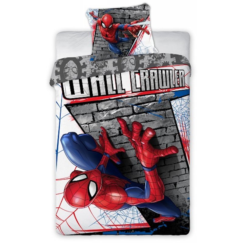 Pościel Spider Man 160x200 Bawełniana 033 Pościel ze Spidermanem Pościel dziecięca 160x200 Pościel 160x200 Chłopiec