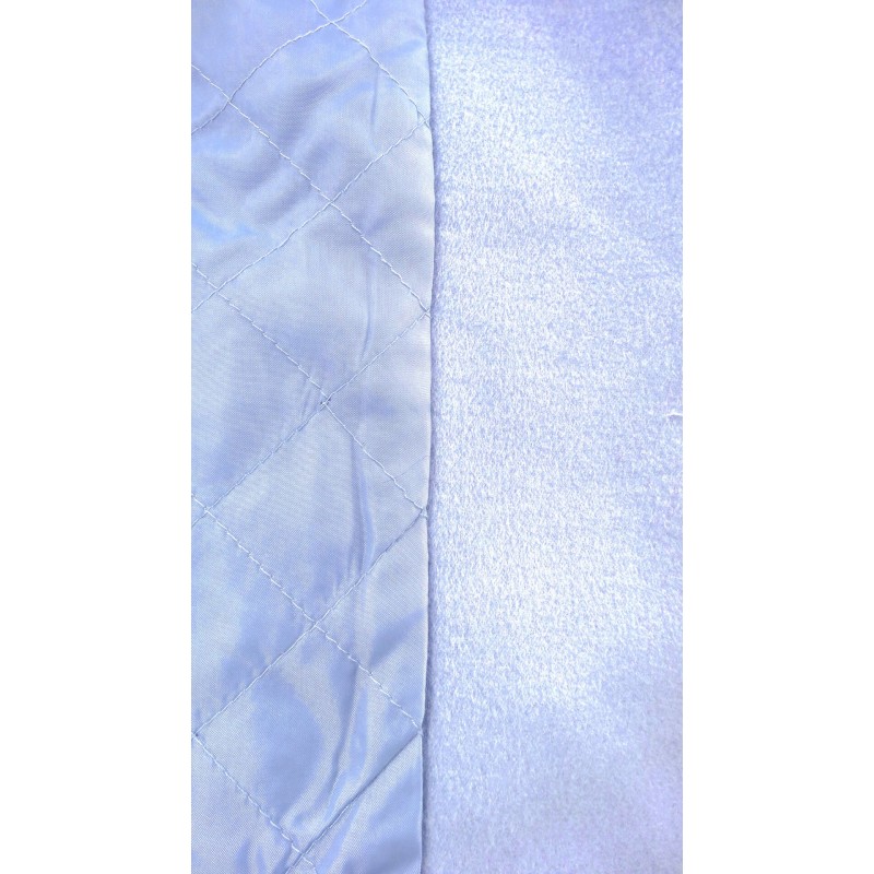 Płaszcz flauszowy z kapturem (błękitny)