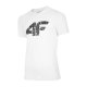 T-SHIRT MĘSKI 4F TSM012 - BIAŁY Fajna Koszulka Męska Biały T-shirt Męski 4F