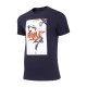 T-SHIRT MĘSKI 4F TSM029 - GRANAT Koszulka z Nadrukiem Męska T-shirt Męski 4F
