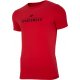 T-shirt męski 4F TSM005 - CZERWONY Bawełniany t-shirt męski elastan Czerwona koszulka męska 4F