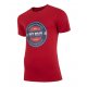 T-shirt męski Outhorn TSM603- Czerwony t-shirt bawełniany męski z napisami Koszulka męska t-shirt