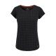 Koszulka damska T- ALMA - czarna Bardzo modna i ponadczasowa koszulka damska czarna Bluzka damska w kropeczki