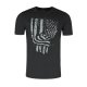 T-shirt męski T-EDGE - czarny Bawełniana koszulka męska czarna T-shirt Volcano