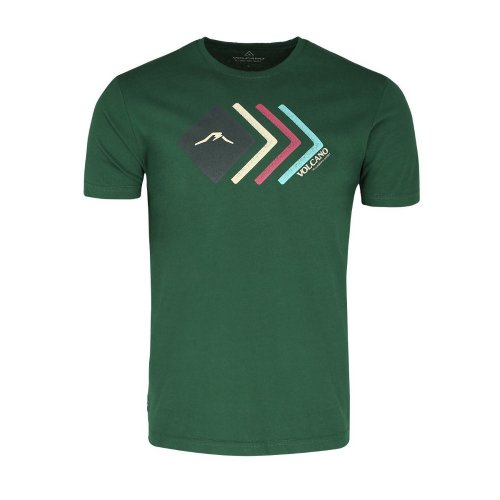 T-shirt męski T-RETRO - zielony