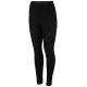 Damskie legginsy 4F LEG010 - czarne Klasyczne czarne spodnie legginsy damskie 4F Sportowe legginsy do biegania damskie 4f