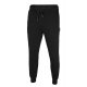 Spodnie bojówki dresowe męskie 4F SPMD003 - czarne Męskie spodnie dresowe marki 4F Czarne spodnie dresowe bojówki męskie