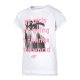 Dziewczęca koszulka 4F JTSD005 - biała T-shirt dziewczęcy KOSZULKA DZIEWCZĘCA 4F