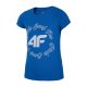 Dziewczęca koszulka 4F JTSD009A - niebieska T-shirt dziewczęcy KOSZULKA DZIEWCZĘCA 4F