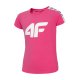 Dziewczęca koszulka 4F JTSD004B - różowa Koszulka dziewczęca 4F Różowy t-shirt dziewczęcy