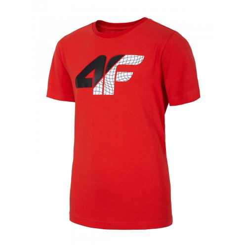 Chłopięca koszulka 4F JTSM022 - czerwona