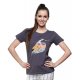 Koszulka damska bawełniana  KOLIBER - grafit Koszulka damska z nadrukiem T-shirt damskie z nadrukiem