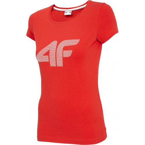 Koszulka damska z logo 4F NOSH4 TSD005 - czerwona