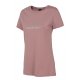 Koszulka damska 4F H4L20 TSD014 - różowa Luźny t-shirt damski modna koszulka damska koszulka bawełniana damska z nadrukiem
