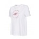 T-shirt damski OVERSIZE H4L20 TSD016 - biały koszulka na lato damska koszulka bawełniana damska biała koszulka damska
