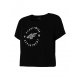 Krótki t-shirt damski 4F H4L20 TSD020 - czarny fajny t-short damski modna koszulka damska czarna koszulka damska