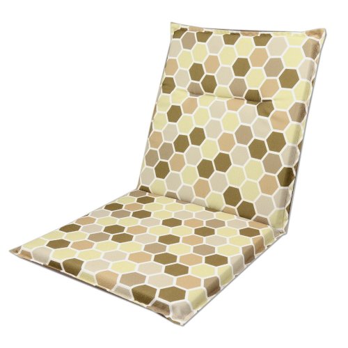 Poduszka na krzesło z oparciem 5820 Plastry Miodu poduszka ogrodowa na krzesło poduszka na krzesło ogrodowa poduszka na krzesło