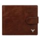 Portfel męski skórzany Buffalo Wild N992L-BWBR Brązowy portfel męski portfel męski z zapięciem Portfel męski poziomy