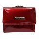 Portfel damski skórzany Lorenti 55287-SH 7032R mały portfel damski Portfel damski czerwony Skórzany portfel