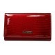 Portfel damski skórzany Lorenti 76112-RS 1244R średni portfel damski Portfel damski czerwony Skórzany portfel