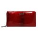 Portfel damski skórzany Lorenti 76119-RS 1275R duży portfel damski Portfel damski czerwony Skórzany portfel na zamek