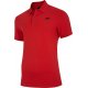 T-shirt męski POLO 4F TSM008- czerwony koszulka męska polo koszulka polo koszulka z kołnierzykiem t-shirt polo męski t-shirt