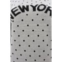 Sweter w kropki NEW YORK (szary)