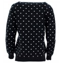 Sweter w kropki NEW YORK (czarny)