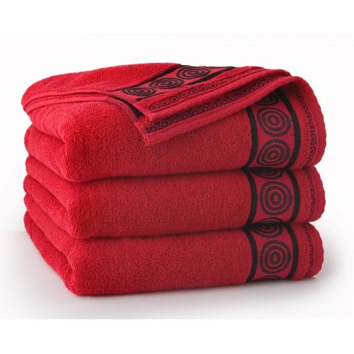 Ręcznik kąpielowy DUŻY 70x140 CZERWONY