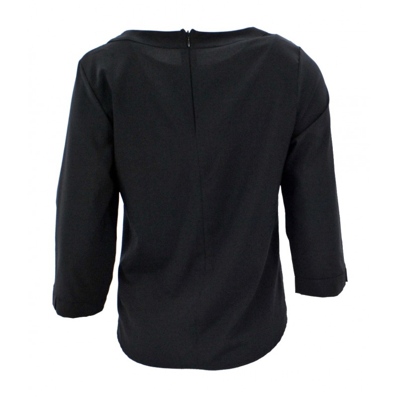 Bluzka/koszula z łezką na biuście (czarna)