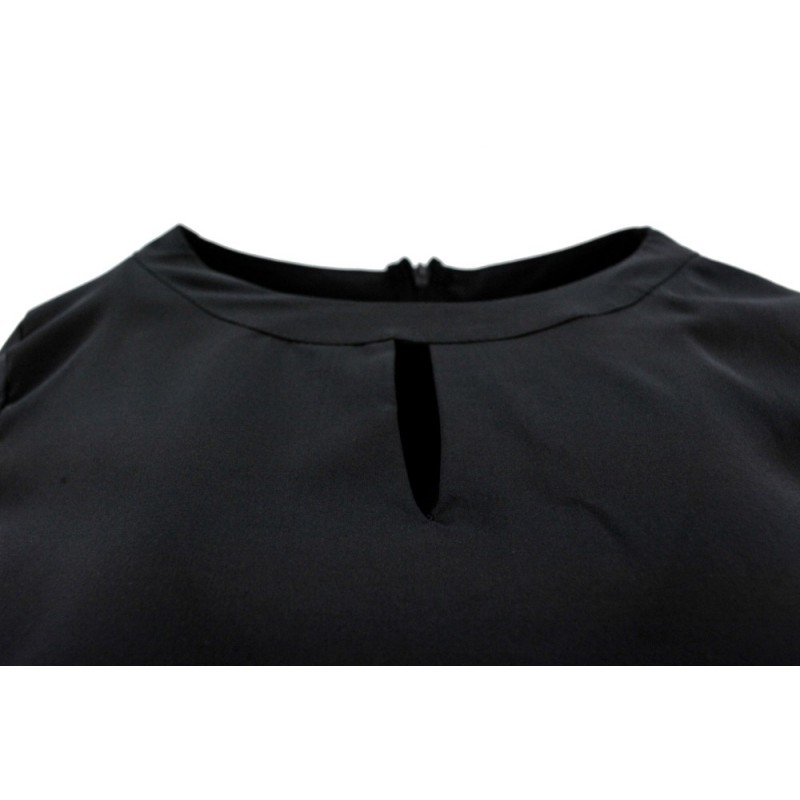 Bluzka/koszula z łezką na biuście (czarna)