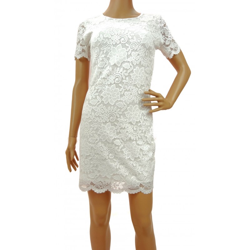 Sukienka z koronki (biała)