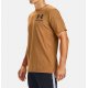 T-SHIRT Męski Under Armour - 1357174-707 Musztardowa koszulka męska Under Armour z krótkim rękawem koszulka sportowa