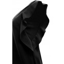Sukienka z falbanami na ramionach (czarna)