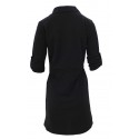 Sukienka z ozdobnymi klapami (czarna)
