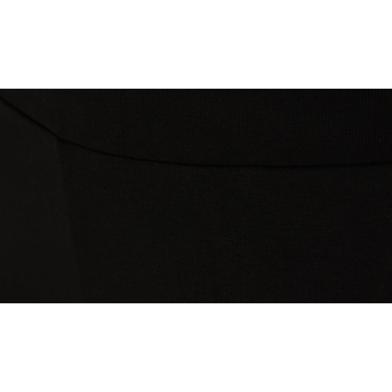 Legginsy bawełniane z modnym lampasem - czarne