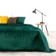 Narzuta na łóżko welurowa 170x210 LUIZ Ciemno zielona