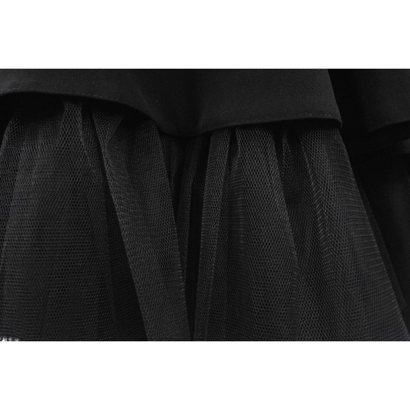 Sukienka z finezyjnym tiulem od spodu (czarna)