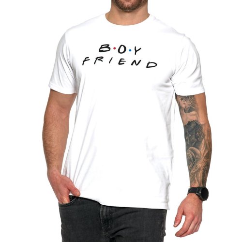 Koszulka męska BOYFRIEND - biała