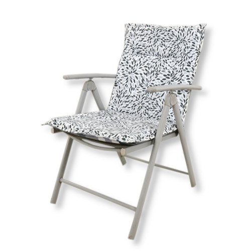 Poduszka na krzesło ogrodowe 8714 Poduszka ogrdowa na krzesło Poduszka na krzesło z oparciem Nakładka na krzesło ogrodowe