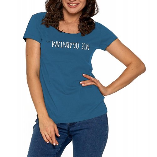 Koszulka damska NIE OGARNIAM - BD700-002 - blue