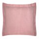 Pudrowo różowa poszewka na poduszkę z ozdobną kantą 100% Bawełna
