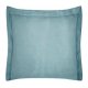Błękitna poszewka na poduszkę z ozdobną kantą 100% Bawełna