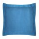 Ciemno niebieska poszewka na poduszkę z ozdobną kantą 100% Bawełna