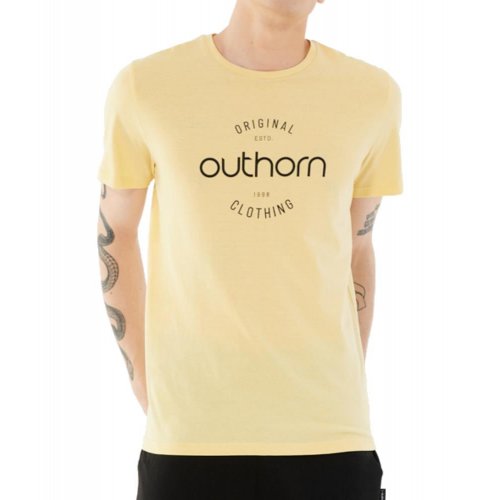 T-shirt męski Outhorn HOL21 TSM600A- żółty