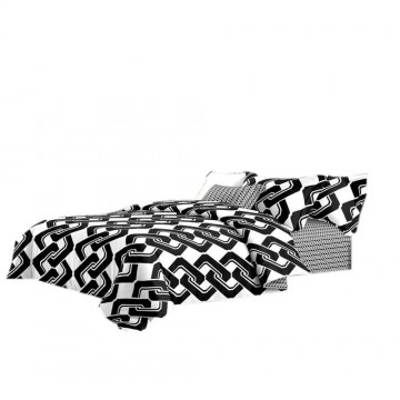 Pościel black & white (łańcuch) 200x220