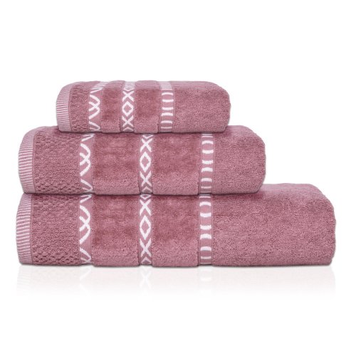 Ręcznik Kąpielowy GINO Różowy Mały ręcznik 30x50 Średni ręcznik 50x90 Duży ręcznik 70x140 Ręcznik bawełniany Ręcznik Łazienko