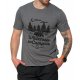 T-shirt męski z nadrukiem WILDERESS CAMP - ciemnoszary Ciemnoszary t-shirt męski z nadrukiem Koszulki Moraj